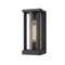 Z-Lite Glenwood 1 Light Outdoor Wall Sconce, Black & Clear 586S-BK - alternate 1